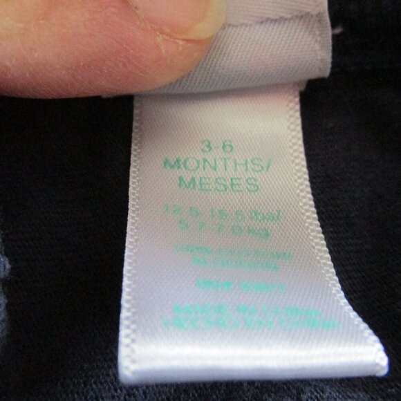 Okie Dokie Pull On Sweatpants Infant Boys‎ Size 3-6M Navy Blue Elastic Joggers - Picture 3 of 4